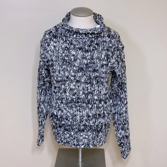 Vintage Cadogan Court Sportswear White  Confetti Mock Neck Sweater M - Picture 1 of 9